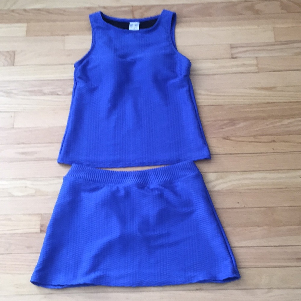 Lands End Tankini Top & Swim skirt, Women’s size 8